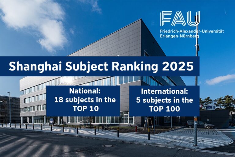Shanghai-Fächerranking 2025: Top-Bewertungen für Ingenieurswissenschaften der FAU